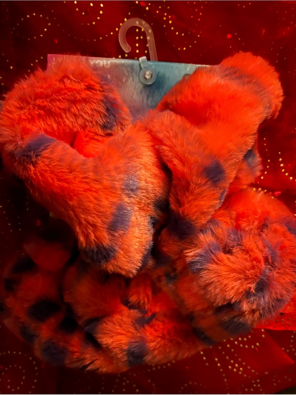 NWT: Crocs Plush Faux Fur Backstrap Scrunchie 2 pack Set 3